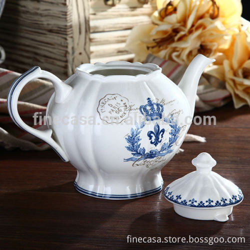Elegant Fine New Bone China White Ceramic Coffee Pot                
                                    Quality Assured